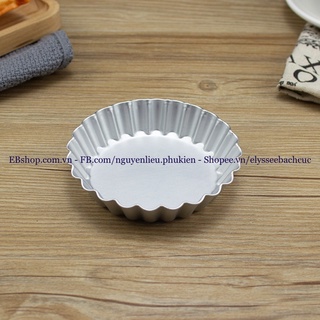 KHUÔN TART MINI ĐẾ LIỀN 8,5CM NHÔM ĐÚC DÀY KHUÔN GIỮ THÀNH BÁNH BAO