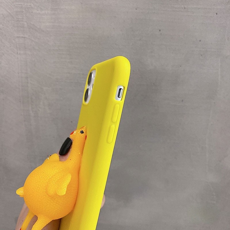 Ốp Điện Thoại Mềm Hình Gà Đẻ Trứng 3d Giảm Căng Thẳng Cho Iphone 5 5s 5se 6 6s 7 8 Plus X Xs Max Xr 11 Pro Max 12