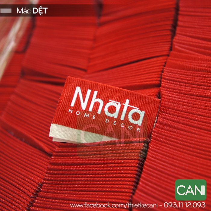 500c/size Mác dệt theo yêu cầu - Mác quần áo tem nhãn CANI