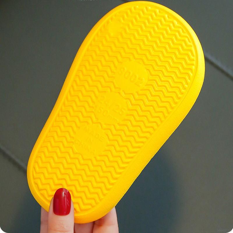 Dép sandal đế mềm đi trong nhà chống trượt thời trang mùa hè hình Teddy dễ thương cho trẻ em
