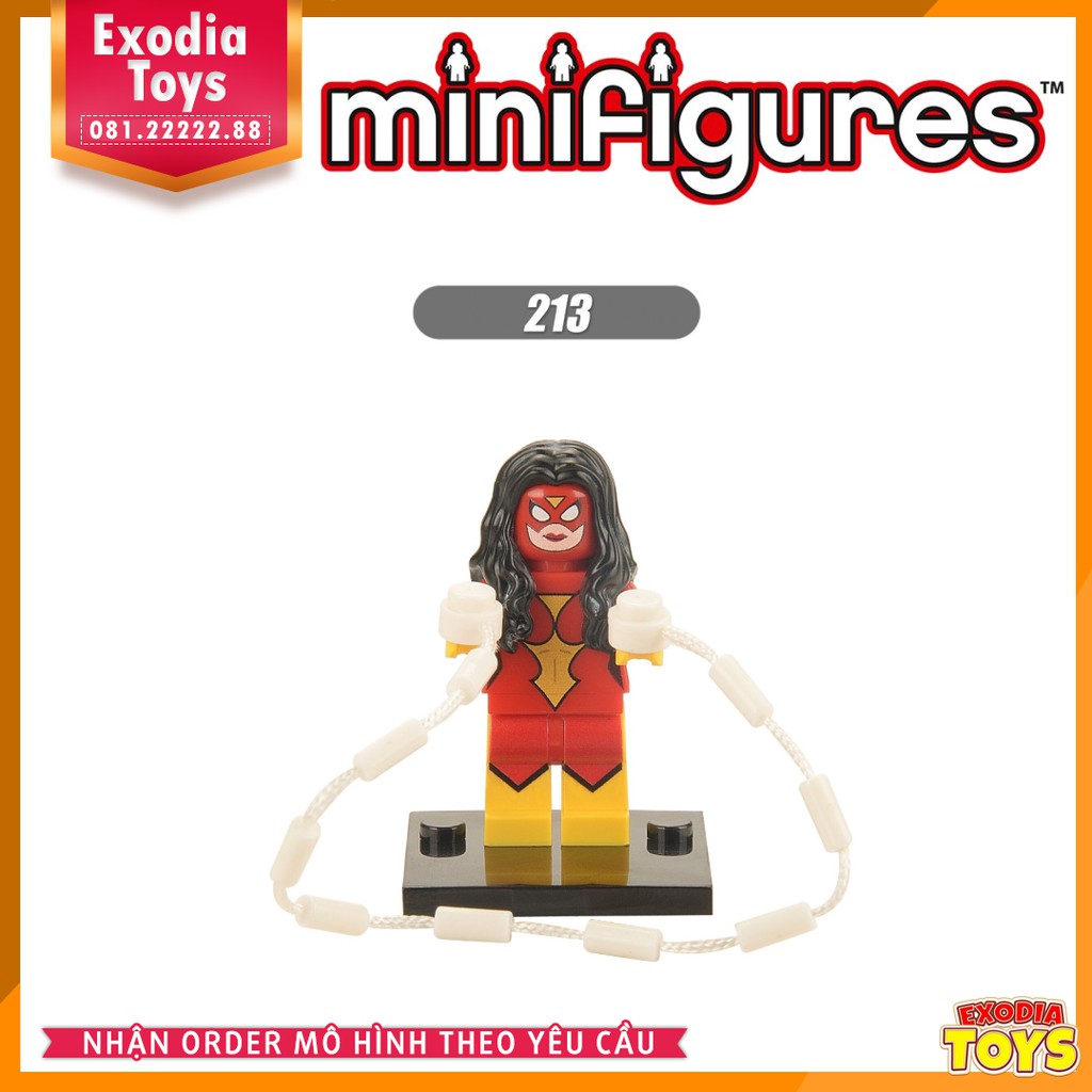 Xếp hình minifigure nhân vật siêu anh hùng Spider-Man : Người Nhện - Đồ Chơi Lắp Ghép Sáng tạo - X0107