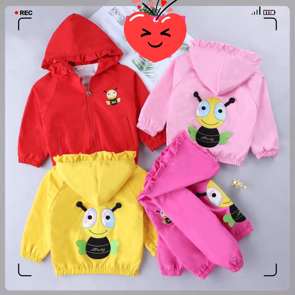 Áo khoác cho bé gái hình dễ thương size 10-18kg hàng nhập Quảng Châu cao cấp