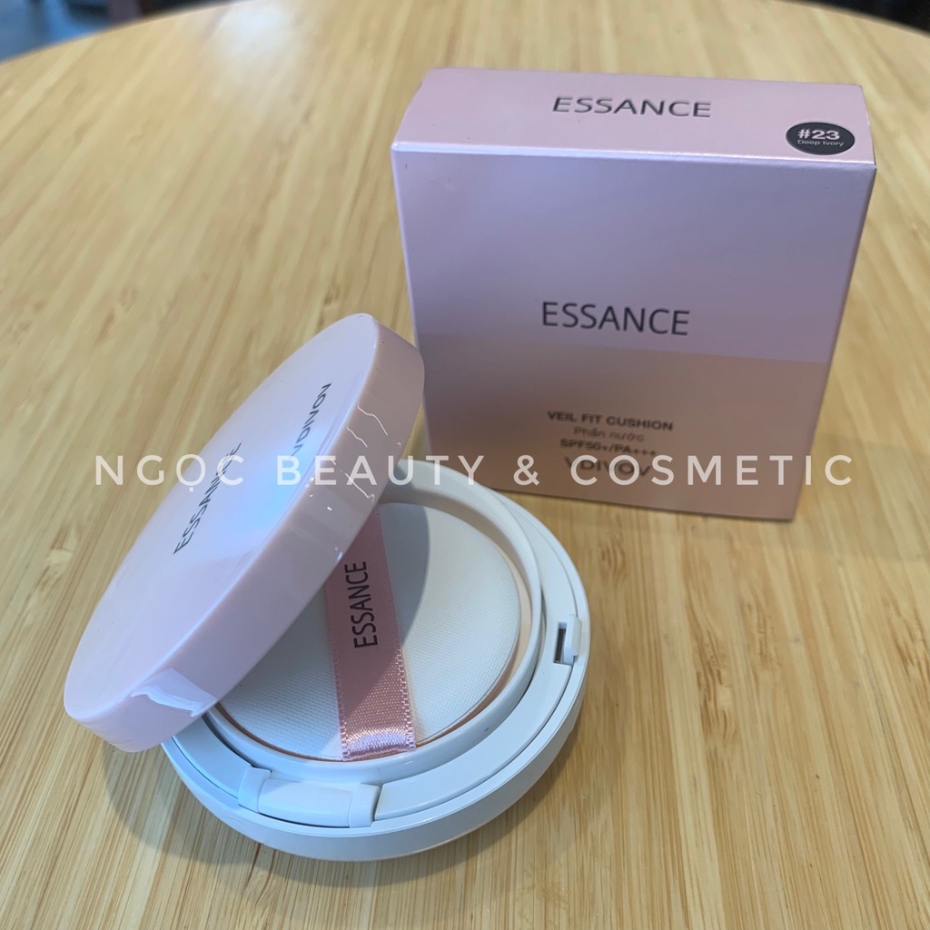 Phấn nước mịn lì mờ khuyết điểm Essance Veil Fit Cushion SPF50+ PA+++ 15g