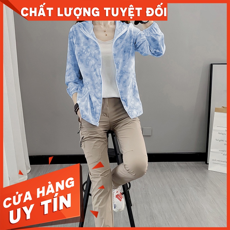 Áo gió vải dù 2 lớp lót lưới màu loang - Tặng kèm túi đựng