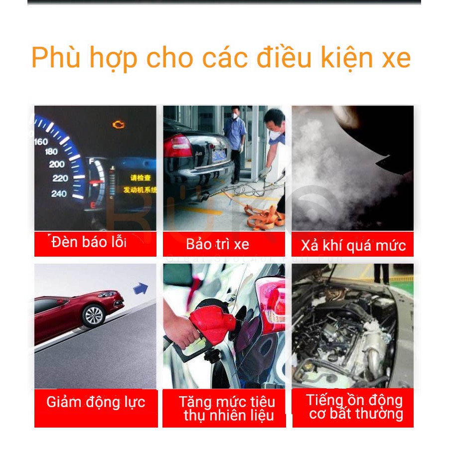 Dung dịch vệ sinh cảm biến oxy và bộ xúc tác khí thải