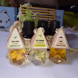 [20 mùi] Combo 10 lọ Tinh dầu thiên nhiên 10ml thơm phòng mùi sả chanh, quế, oải, nhài, bạc hà, trầm hương...