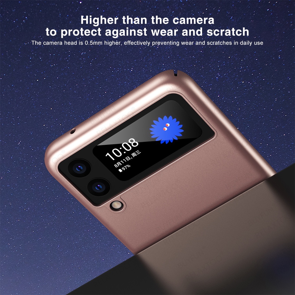 Bao Da Điện Thoại Siêu Mỏng Sang Trọng Cho samsung galaxy z flip 4 flip4 Ốp