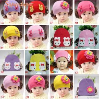 Mũ len tai thỏ dễ thương cho bé gái sơ sinh