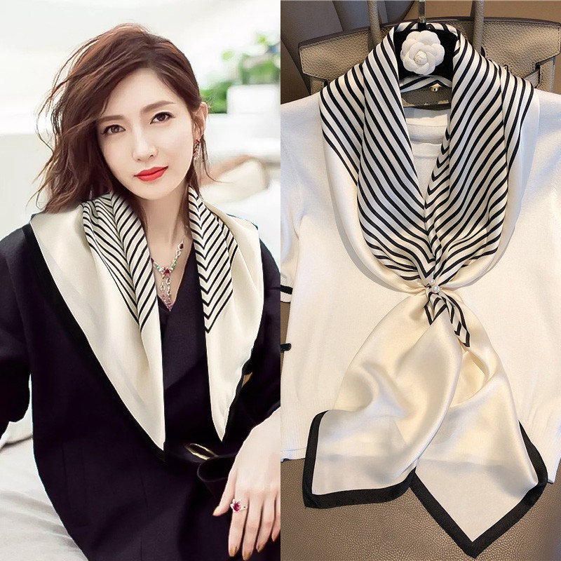 Khăn Quàng Cổ Hình Vuông Thời Trang Hàn Quốc