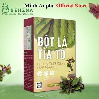 Bột tía tô nguyên chất sấy lạnh Behena sấy lạnh công nghệ Nhật Bản giải độc gan hộp 50g