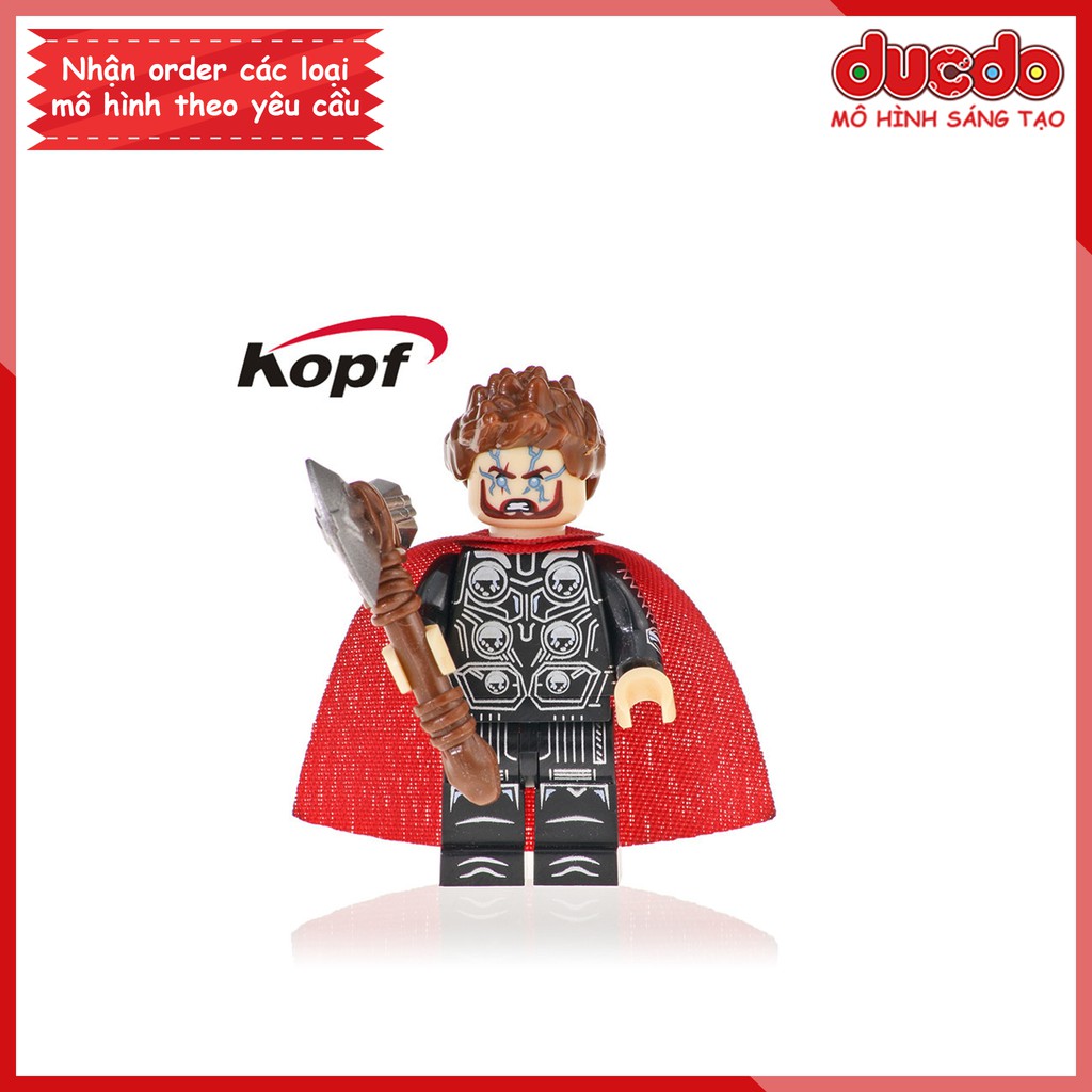 Minifigures siêu anh hùng Thần sấm Thor - Đồ chơi Lắp ghép Xếp hình Mô hình Mini Kopf KF1125