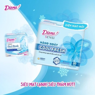 Băng vệ sinh Diana Sensi Cool Fresh hàng ngày 20 miếng