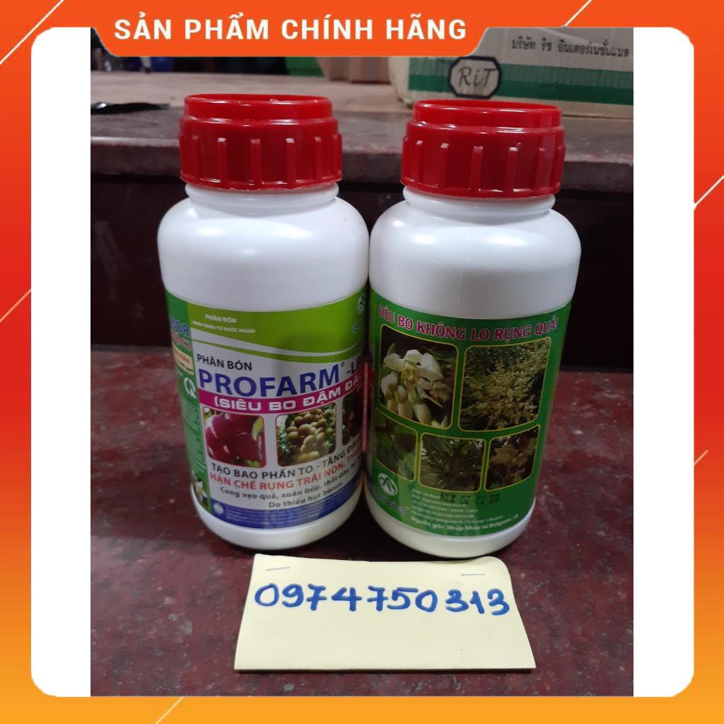 PHÂN BÓN LÁ SIÊU BO ĐẬM ĐẶC PROFARM- LBOR- KÍCH THÍCH RA HOA ĐẬU QUẢ CHAI 500ML