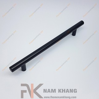 Tay nắm tủ dạng thanh tròn màu đen mờ NK238-160DM (Màu Đen Mờ)