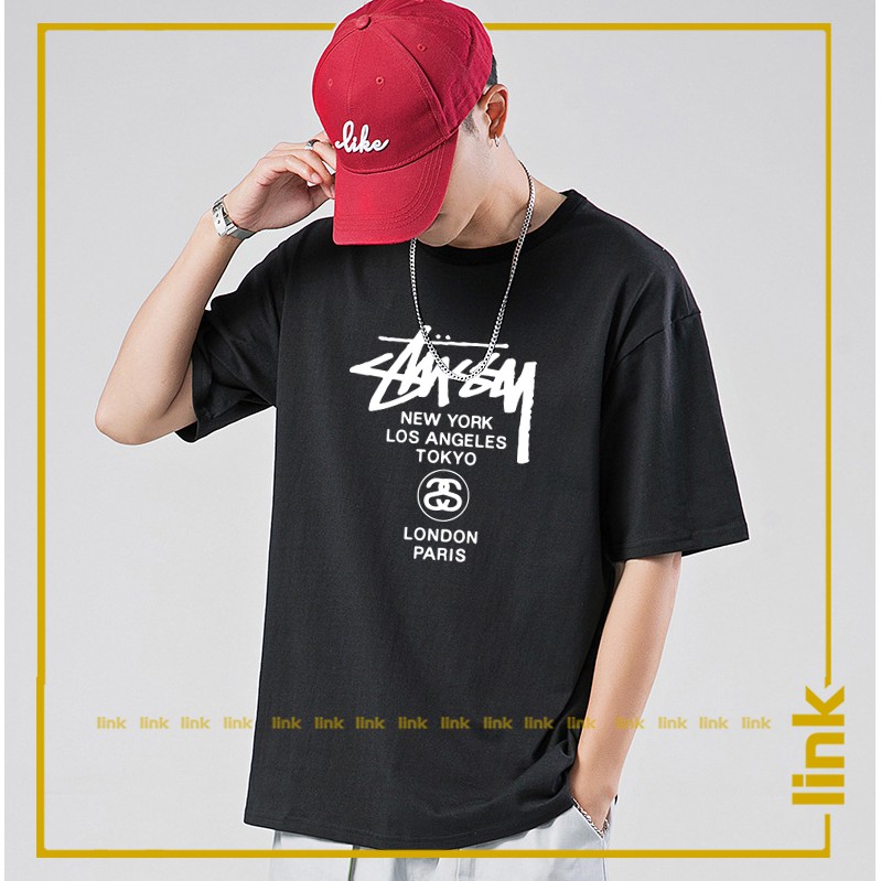 Áo thun tay lỡ STUSSY phong cách trẻ trung năng động