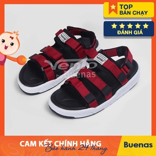 Giày Sandal Vento chính hãng - 1001 Đỏ Đen - Giày sandal nam nữ quai ngang