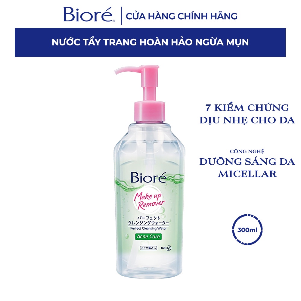 Bioré Nước Tẩy Trang Hoàn Hảo Ngừa Mụn Bioré Makeup Remover Perfect Cleansing Water Acne Care 300ml