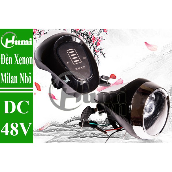 Đèn Xe Đạp Điện Milan Nhỏ Bi Xenon Đủ Màu