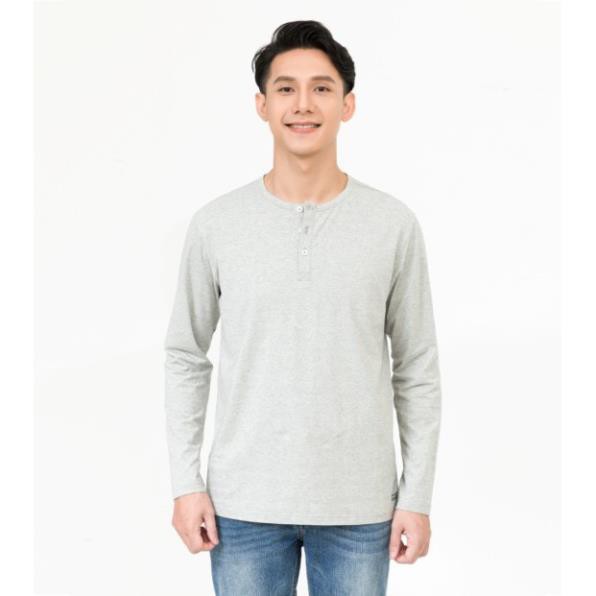 Áo thun nam dài tay Prime Henley Cotton Compact Premium thương hiệu Coolmate ་