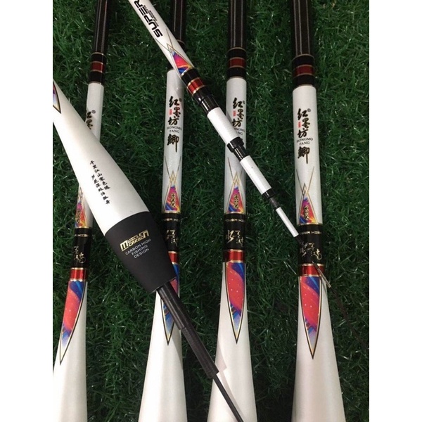 Cần cây tay Địa Chấn 3H chuyên Rô Diếc tặng ngọn phụ