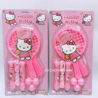 Vĩ đồ chơi vợt cầu lông kèm dây nhảy dành cho bé Thích vận động và làm đồ chơi vận động 