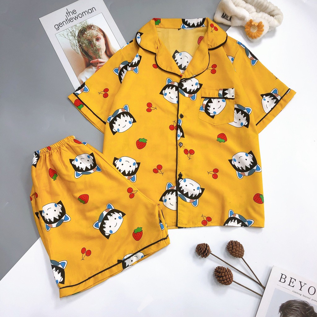 [Bộ Ngủ Pijama Đùi]-Vải Kate Thái Loại 1-Hàng Thiết Kế. | BigBuy360 - bigbuy360.vn