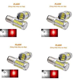 ĐÈN LED XE MÁY GẮN ĐUÔI XE CHỚP 33 TIM