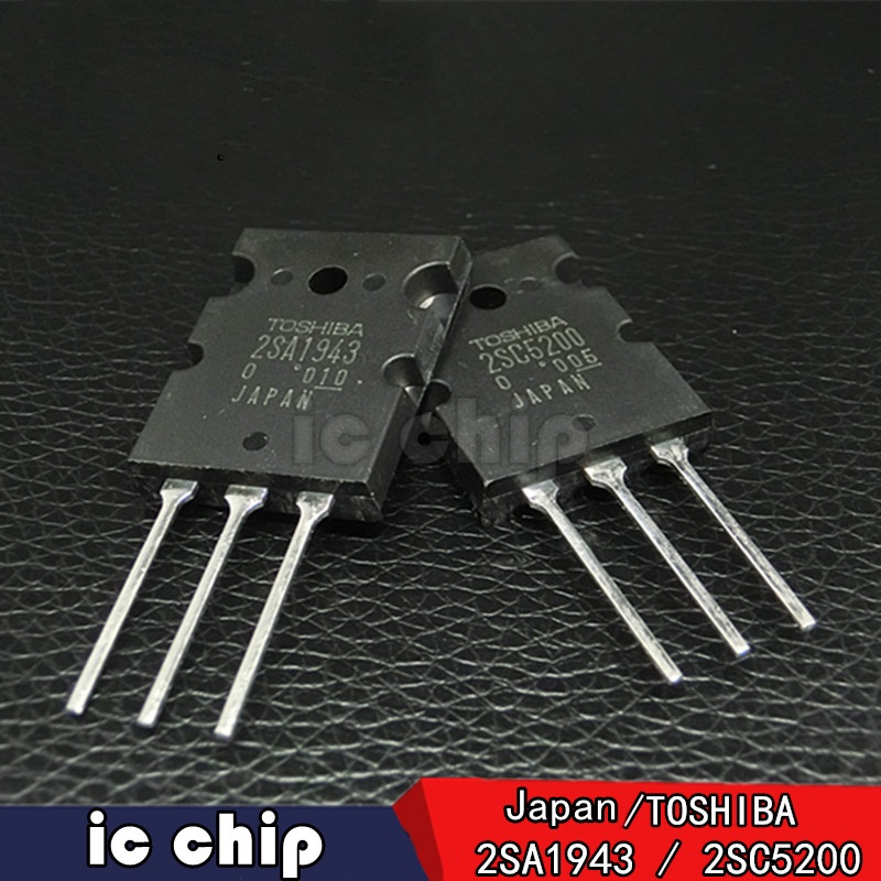 10 Cái (5 Cái 2SA1943 + 5 Cái 2SC5200) Nhật Bản nhập khẩu Toshiba 2SA1943 2SC5200 bộ khuếch đại âm t