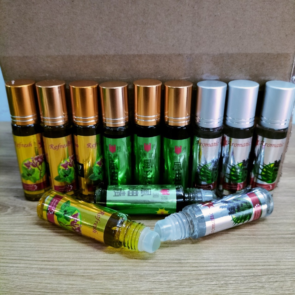 Combo 6 Chai Dầu Gió Singapore Dạng Lăn 12ml - Thơm  Dịu Nong Nhẹ