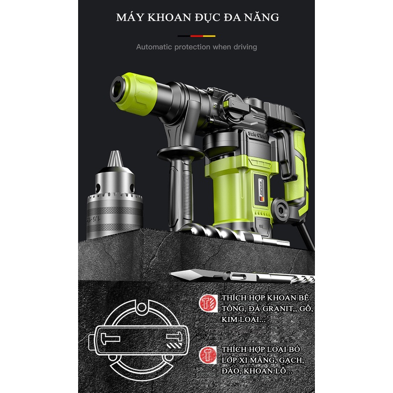 Máy Khoan Búa Bê Tông 1100W – Một Sản Phẩm Của Zhipu