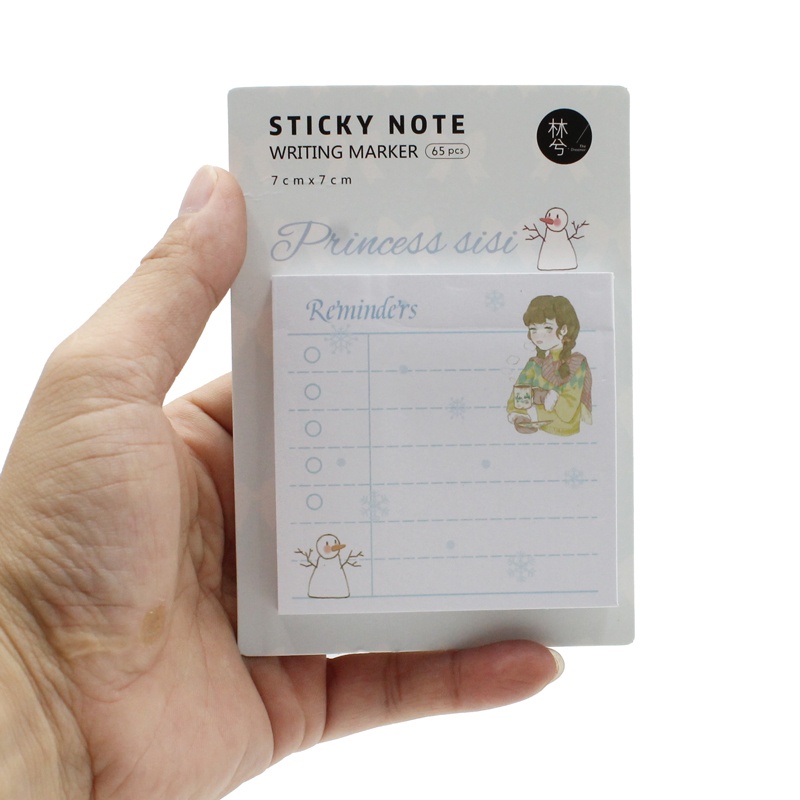 Giấy Note 7 x 7 cm - The Dreamer LB-00211 - Hình Princess Sisi - Mẫu 6 (65 Tờ)