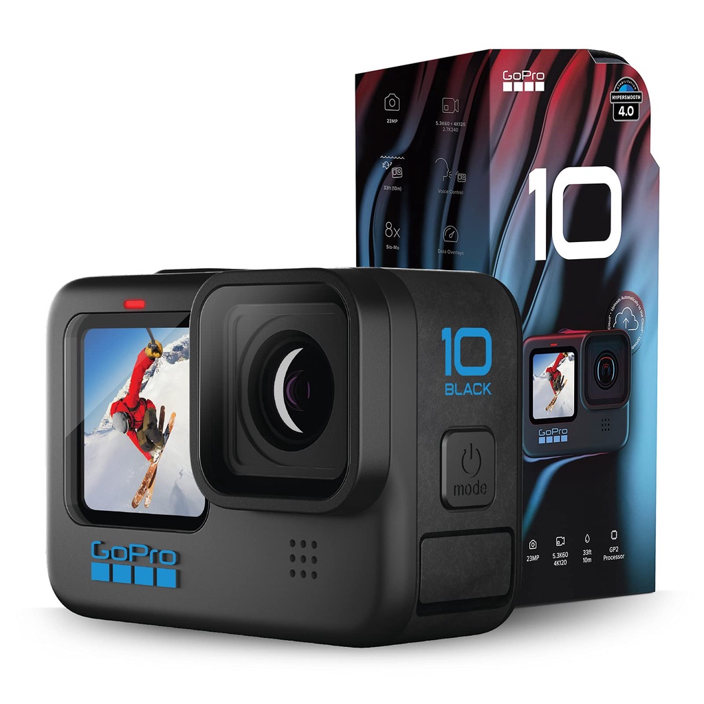 Máy quay phim hành động GoPro Hero 10 Black mới 100% Hàng nhập khẩu - Bảo hành 12 tháng