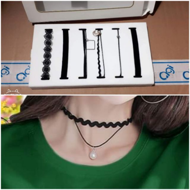 Trọn bộ vòng cổ Choker 6 cái