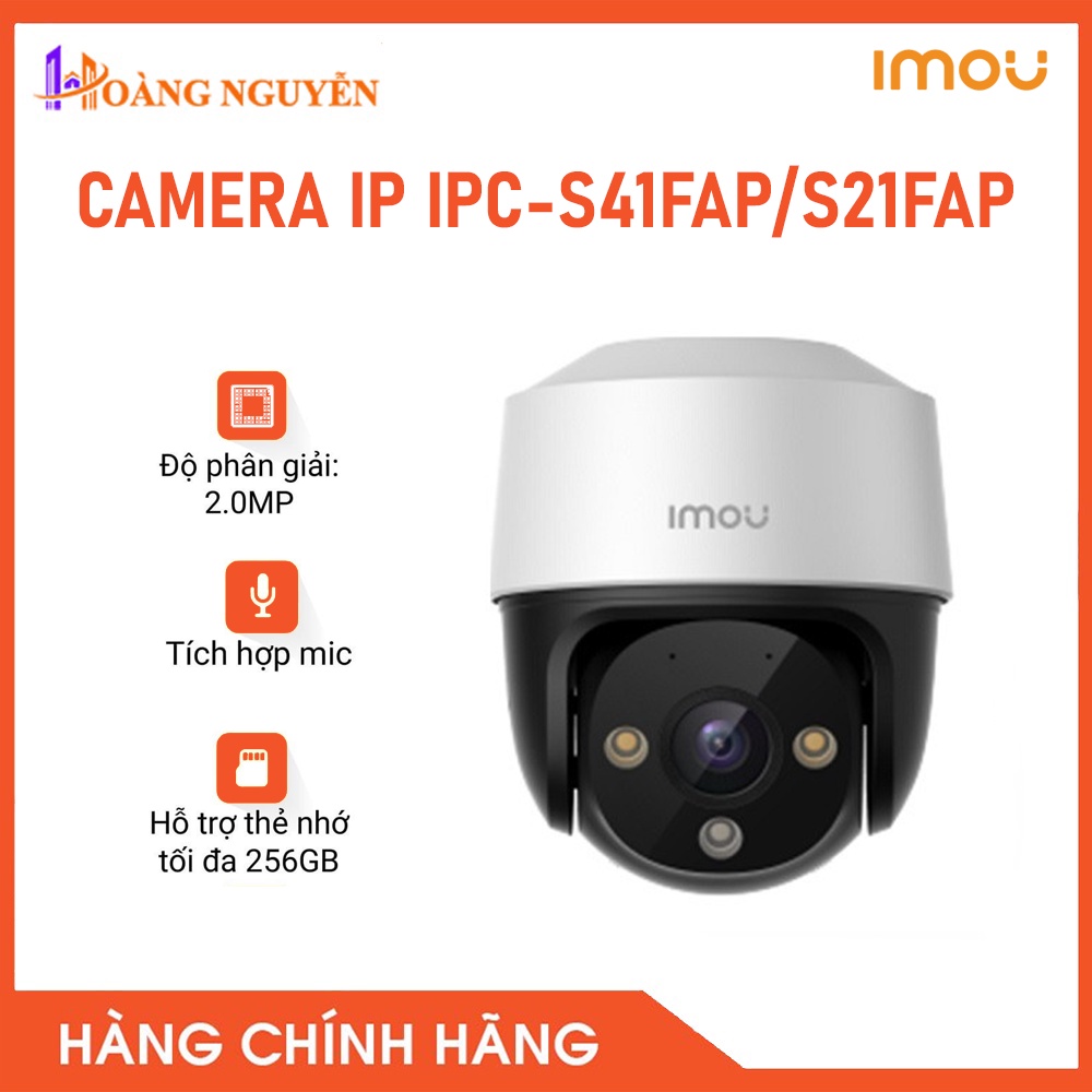 [HÀNG CHÍNH HÃNG] Camera IP POE PT Full Color 4.0MP IPC-S41FAP/S21FAP.