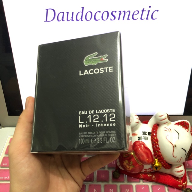 [ fullsize ] Nước hoa Lacoste Eau de Lacoste L.12.12 Noir Intense Pour Homme EDT 100ml Chuẩn Auth 1 NEW