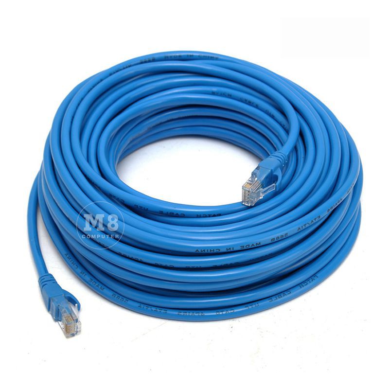 DÂY MẠNG CAT6E Bấm Sẵn 2 đầu 10m 15m 20m 25m 30m 35m 40m 45m 50m - Dây Cáp mạng lan chính hãng