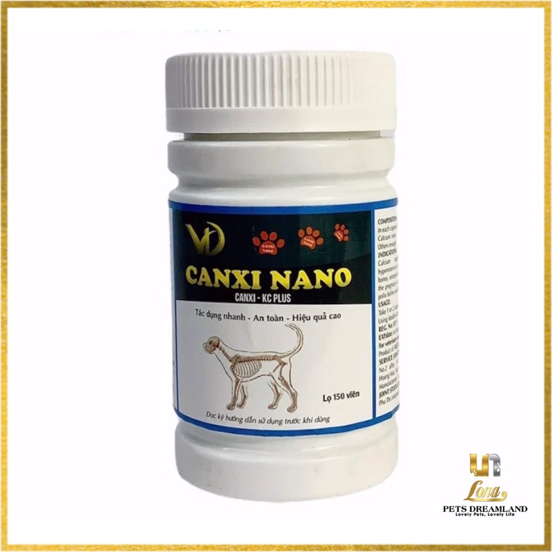 Viên Canxi Nano dành cho chó - 150 viên - Lona Pets