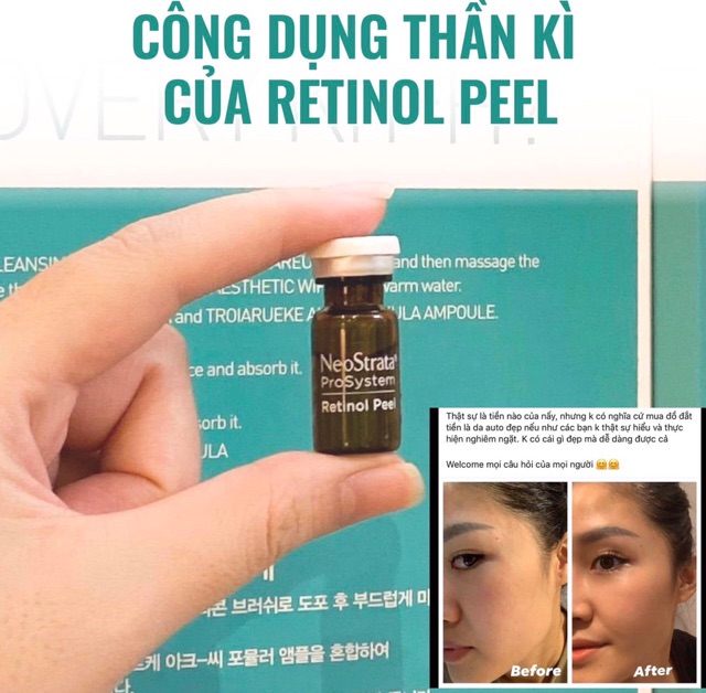 Peel Da Sinh Học Siêu Cấp NeoStrata ProSystem Retinol Peel 1.5ml