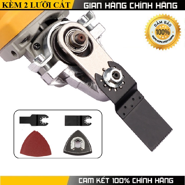 Bộ chuyển máy mài thành máy cắt rung, tặng kèm bộ 2 lưỡi cắt, đĩa trà tam giác