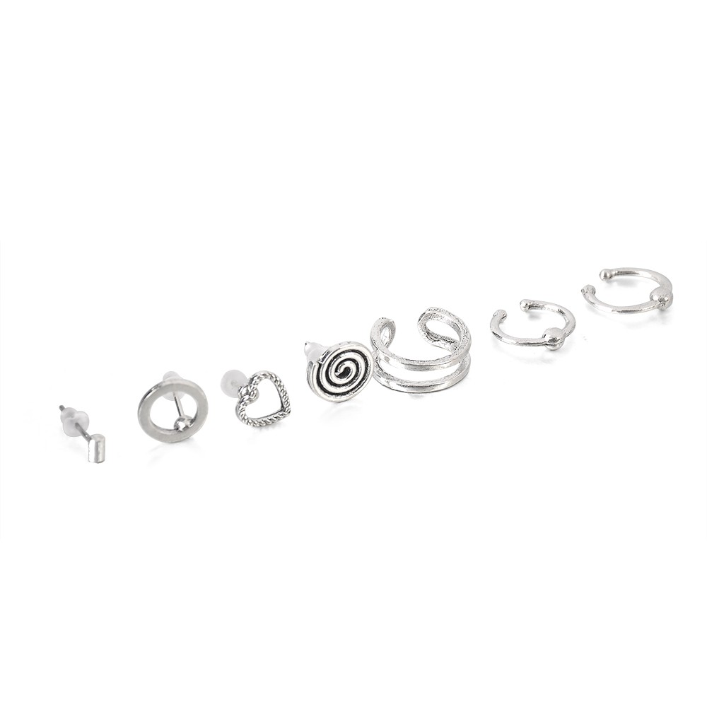 Set 4/7 Khuyên Vành Tai Phong Cách Cá Tính Thời Trang Cho Nữ