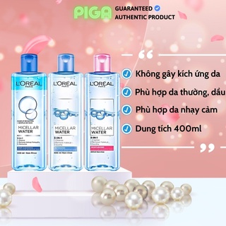 Nước tẩy trang loreal - l'oreal paris 3-in-1 micellar water - chính hãng