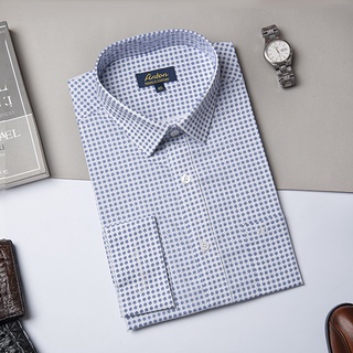 Áo Sơ Mi Nam Công Sở Trung Niên Thương Hiệu Anton Họa Tiết Hoa 6 Cánh Vải Cotton – XAC143