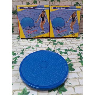 [ Tặng thước dây] Đĩa xoay eo sắt Thanh Xuân chính hãng trọng lượng tối đa 120kg màu xanh hoặc tím