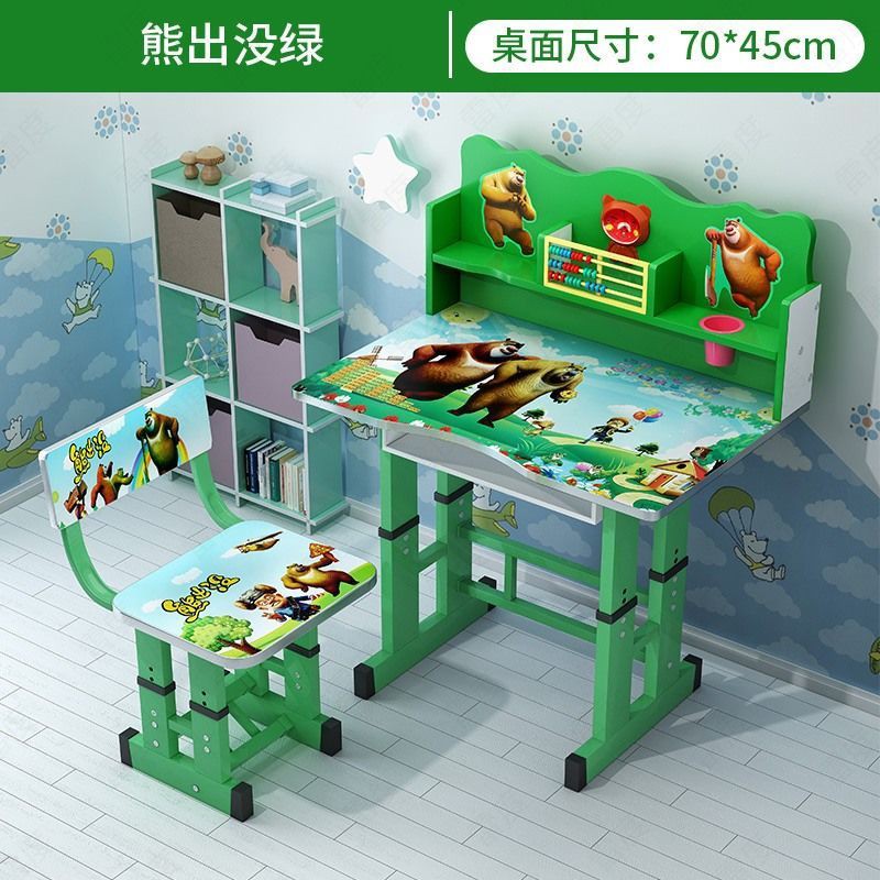 ﺴ™❀Bàn học trẻ em đơn giản ghế tập viết tiểu sinh cho bé trai và gái