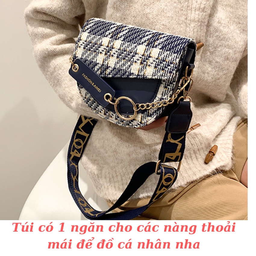 Túi xách nữ da đeo chéo đeo vai kẹp nách đi chơi đi học  cao cấp Yume  sành điêu cá tính   LV444