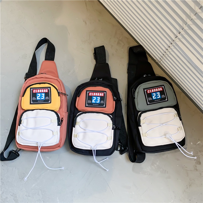 Túi Đeo Chéo Ngực Vải Canvas Phong Cách Thể Thao Thời Trang Thường Ngày Mới Cho Nam Và Nữ