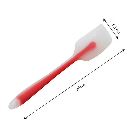 Vét bột spatula silicone đúc dài lưỡi trong 28cm