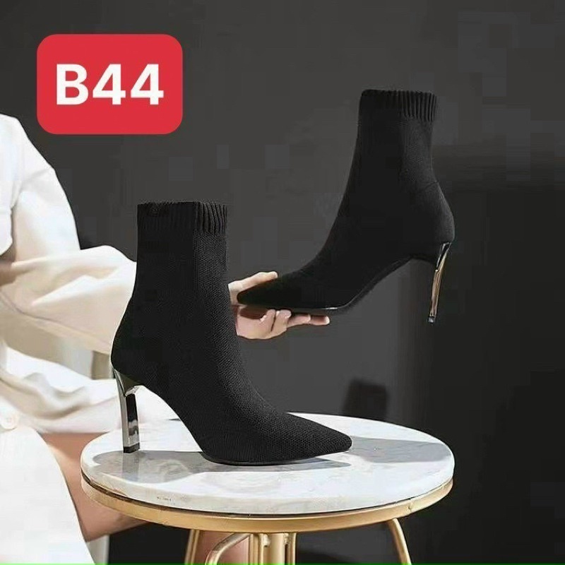 Boot cao gót len gót nhọn 7p fullbox