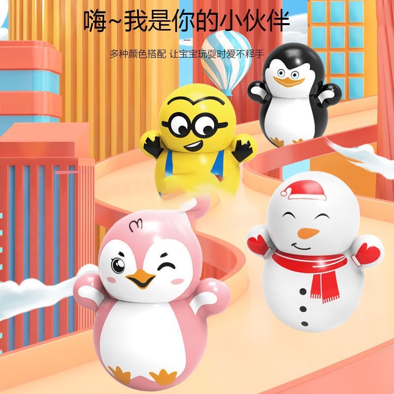 Lật đật squid game mini, đồ chơi lật đật mini doraemon cho bé cute dễ thương giá rẻ 15 mẫu khác nhau