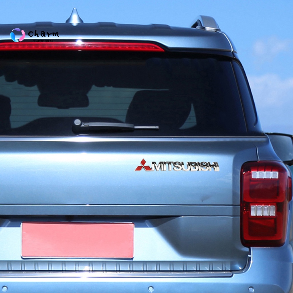 Miếng dán trang trí xe hơi 3D thiết kế chữ Mitsubishi